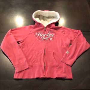 💕❤️💗❣️💓❤️‍🔥Women’s Pink Zip-Up Hurley Hoodie